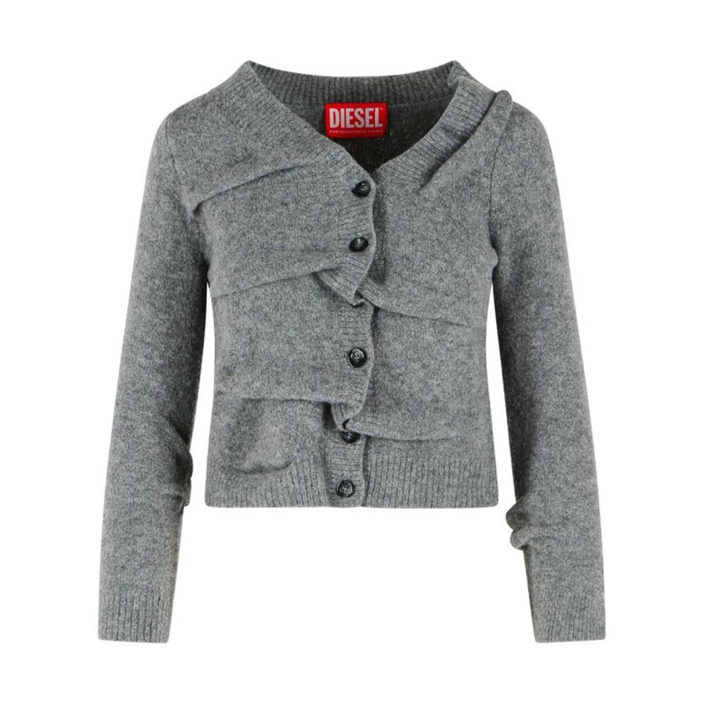Diesel M-Ava Cardigan In Beige Wool Women